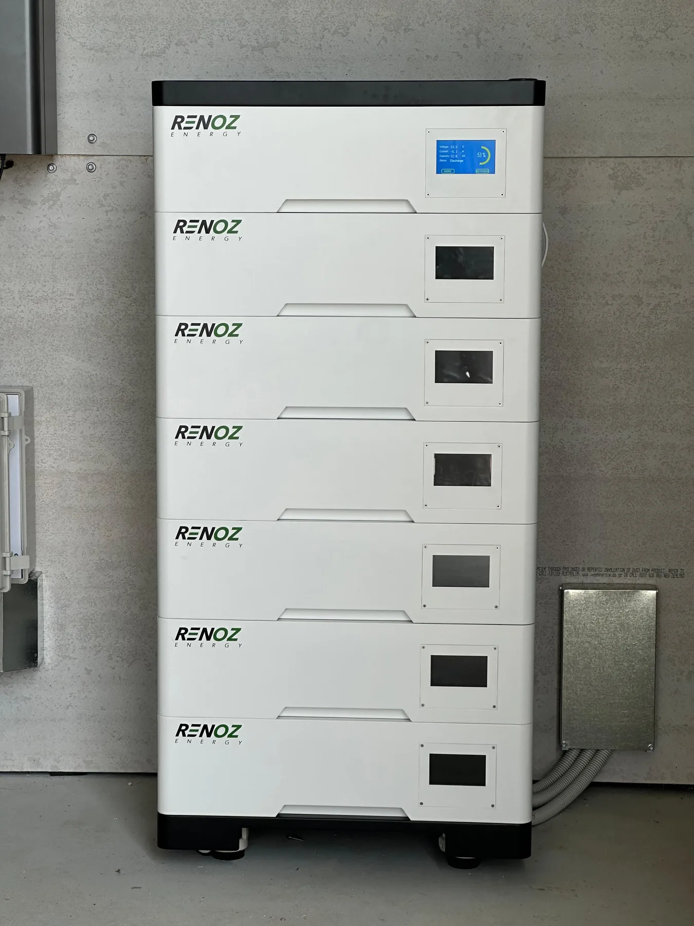 35kWh LV battery installation